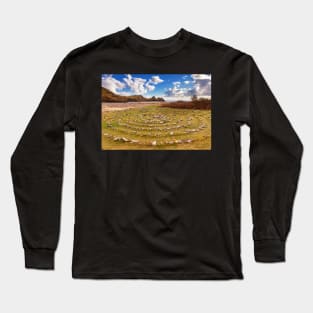 Three Cliffs Bay, Gower Long Sleeve T-Shirt